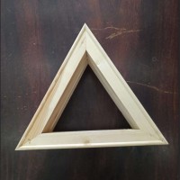 high quality triangle pine wood canvas frame