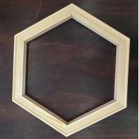 factory  direct sale high quality hexagon  pine wood stretched  canvas frame