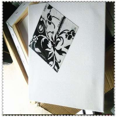 100% Cotton Material and Painting Use Stretched canvas for wood painting canvas frame