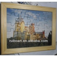 Pine Wood puzzle photo frame